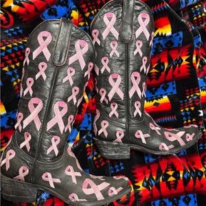 Support Brest Cancer Boots